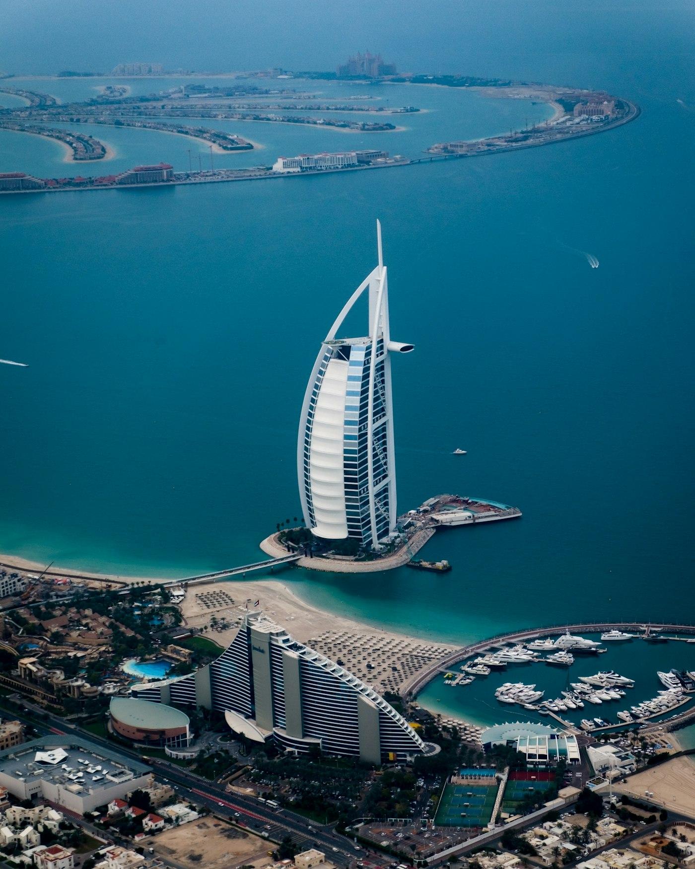 Dubai Marina waterfront towers